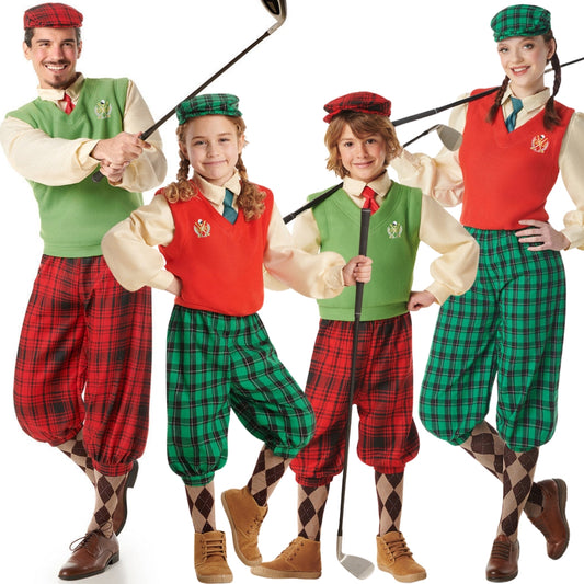 Costumi di gruppo da Giocatori di Golf a Quadri