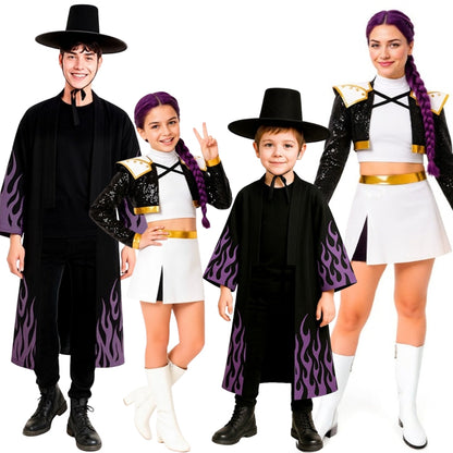 Costumi di gruppo da K-Pop Rumi e Jinu