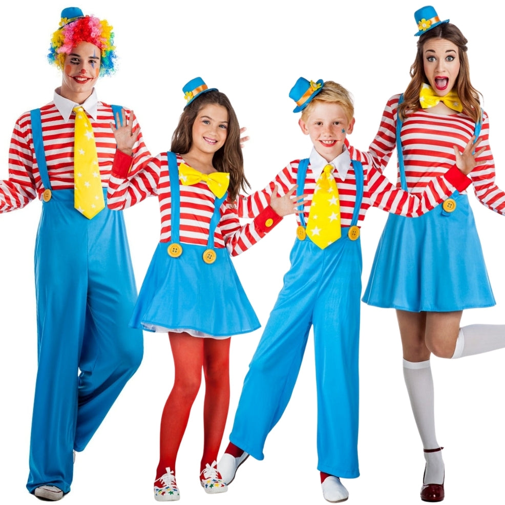 Costumi di gruppo da Pagliacci a Righe