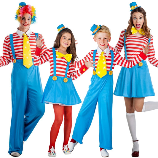 Costumi di gruppo da Pagliacci a Righe