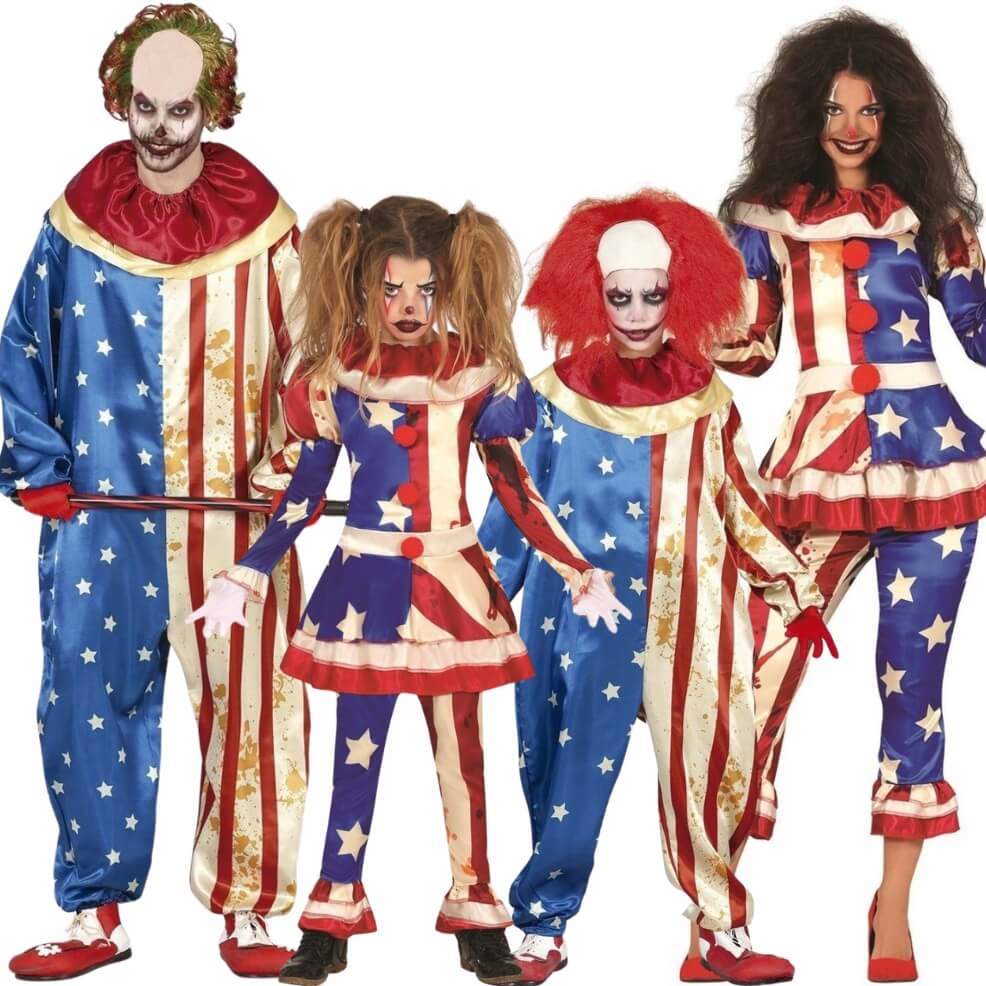 Costumi di gruppo da pagliaccio USA