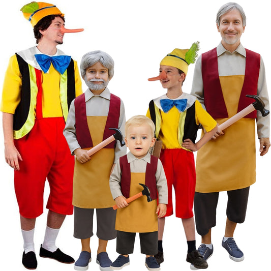 Costumi di gruppo da Pinocchio e Geppetto