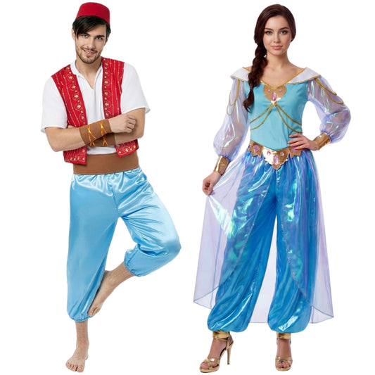 Costumi di coppia da Aladino e Jasmine d’Oriente