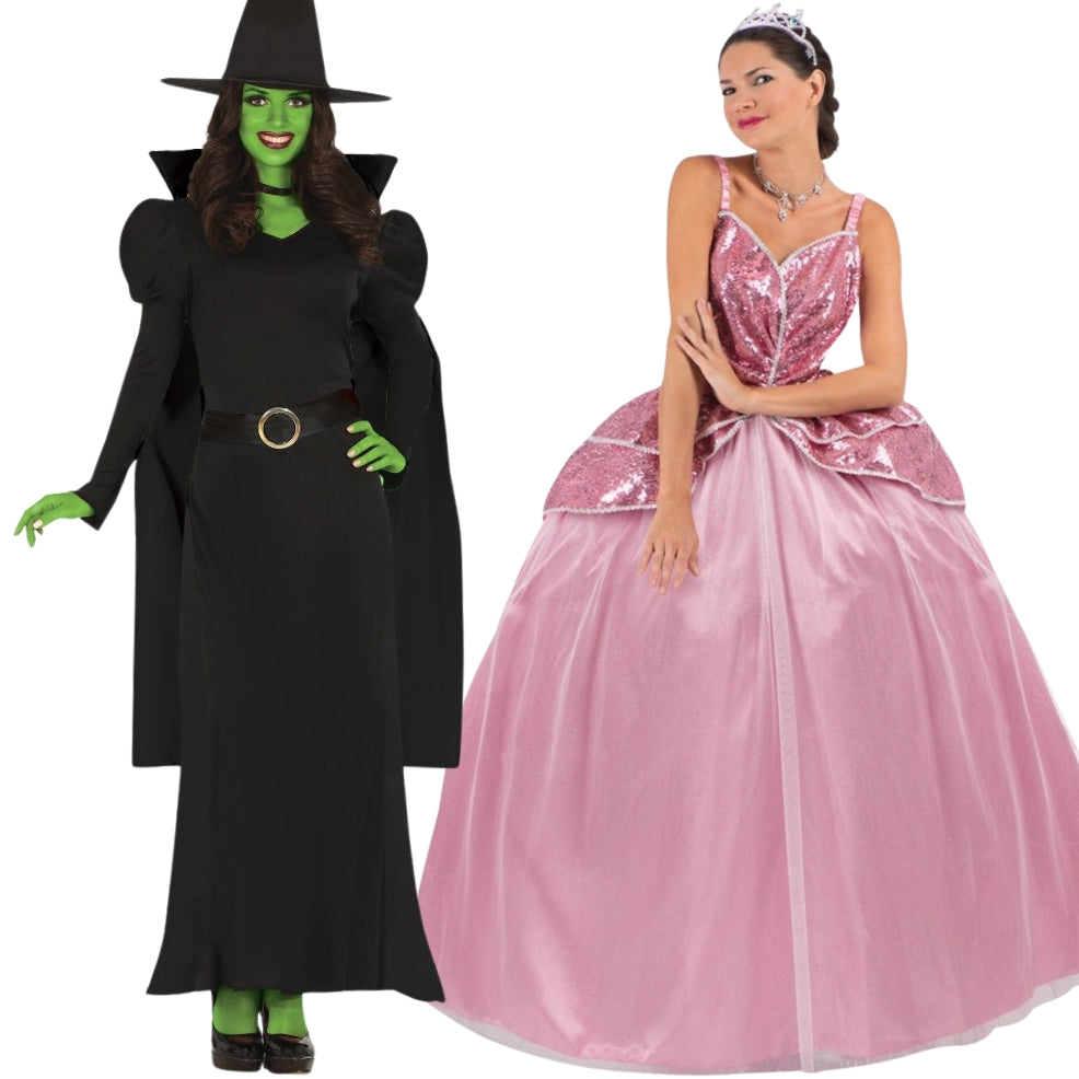 Costumi di coppia da Streghe Elphaba e Glinda