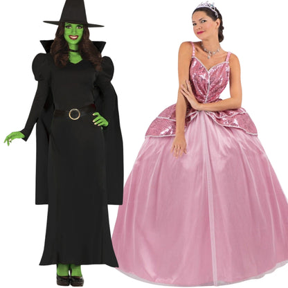 Costumi di coppia da Streghe Elphaba e Glinda