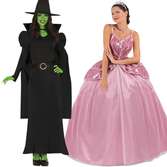 Costumi di coppia da Streghe Elphaba e Glinda