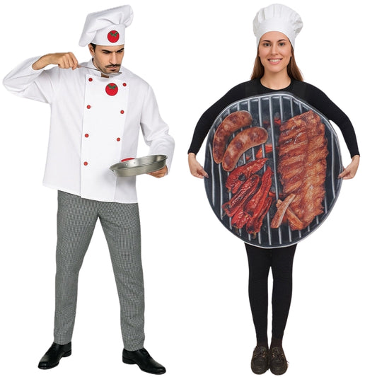 Costumi di coppia da Cuoco e Barbecue