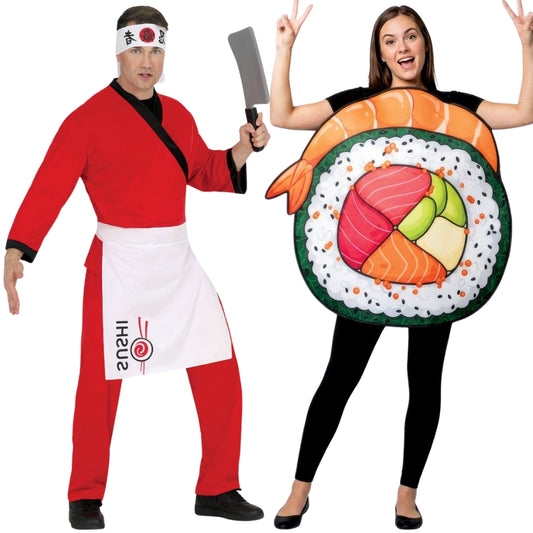 Costumi di coppia da Cuoco e Sushi