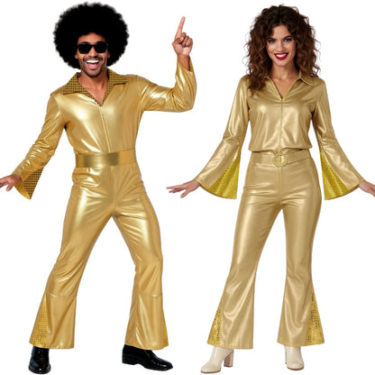 Costumi di coppia da Disco Gold