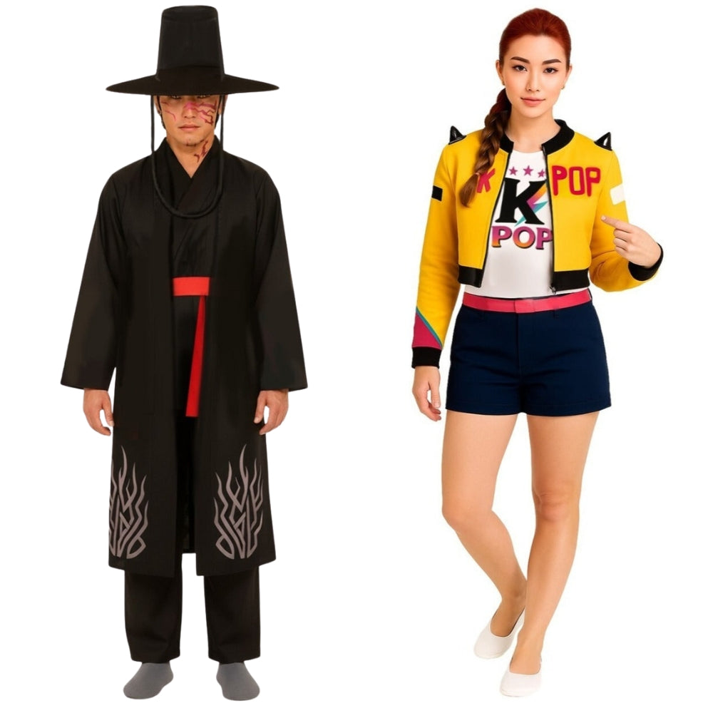 Costumi di coppia da Guerriera K-Pop Rumi e Jinu