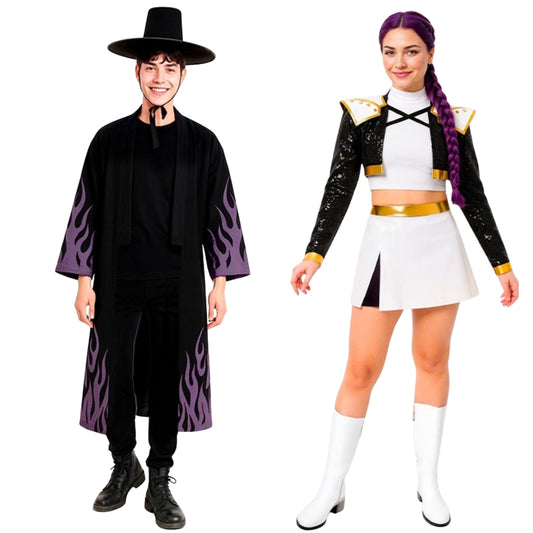 Costume di coppia da Guerriera K-Pop e Jinu
