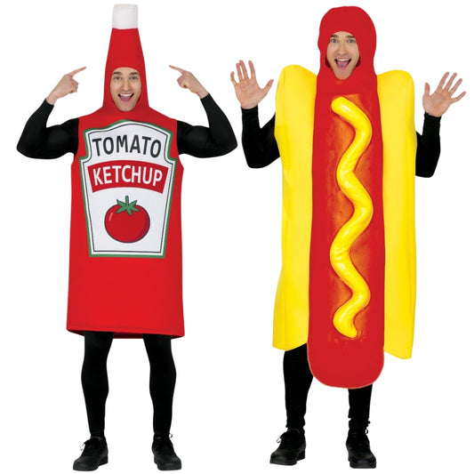 Costumi di coppia da Ketchup e Hot Dog