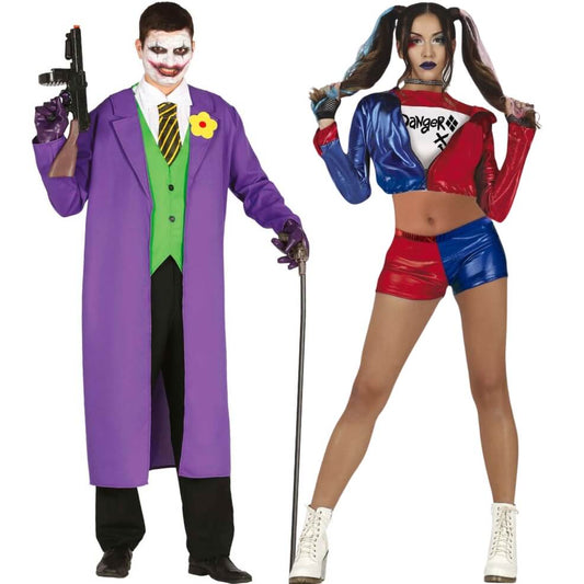 Costumi di coppia da Joker Grigio e Harley