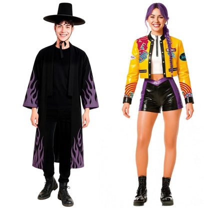 Costume di coppia da K-Pop Rumi e Jinu Hunters