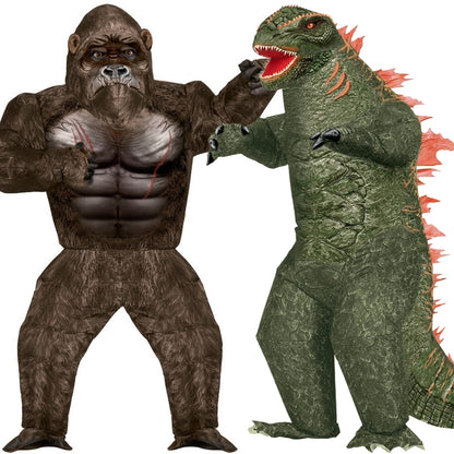 Costumi di coppia da King Kong e Gozzilla