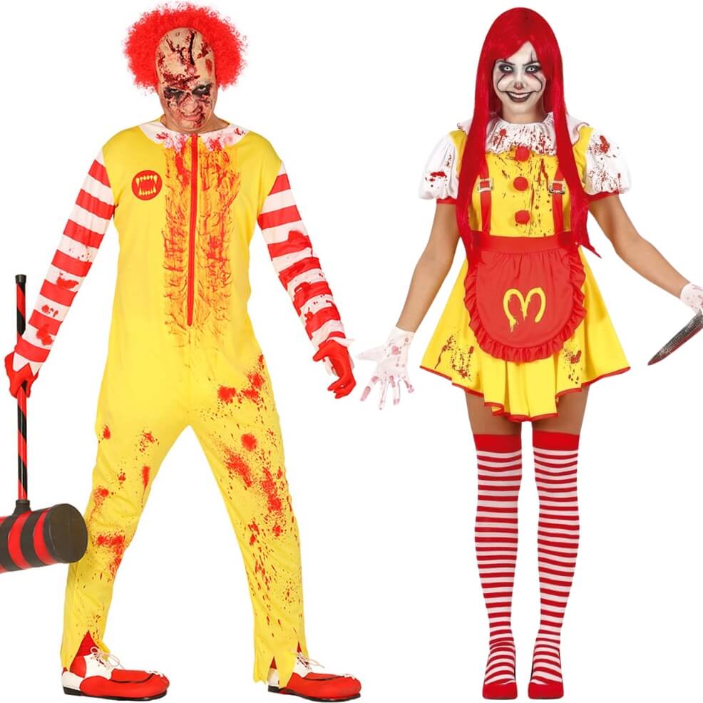 Costumi di coppia da Pagliacci di McDonald