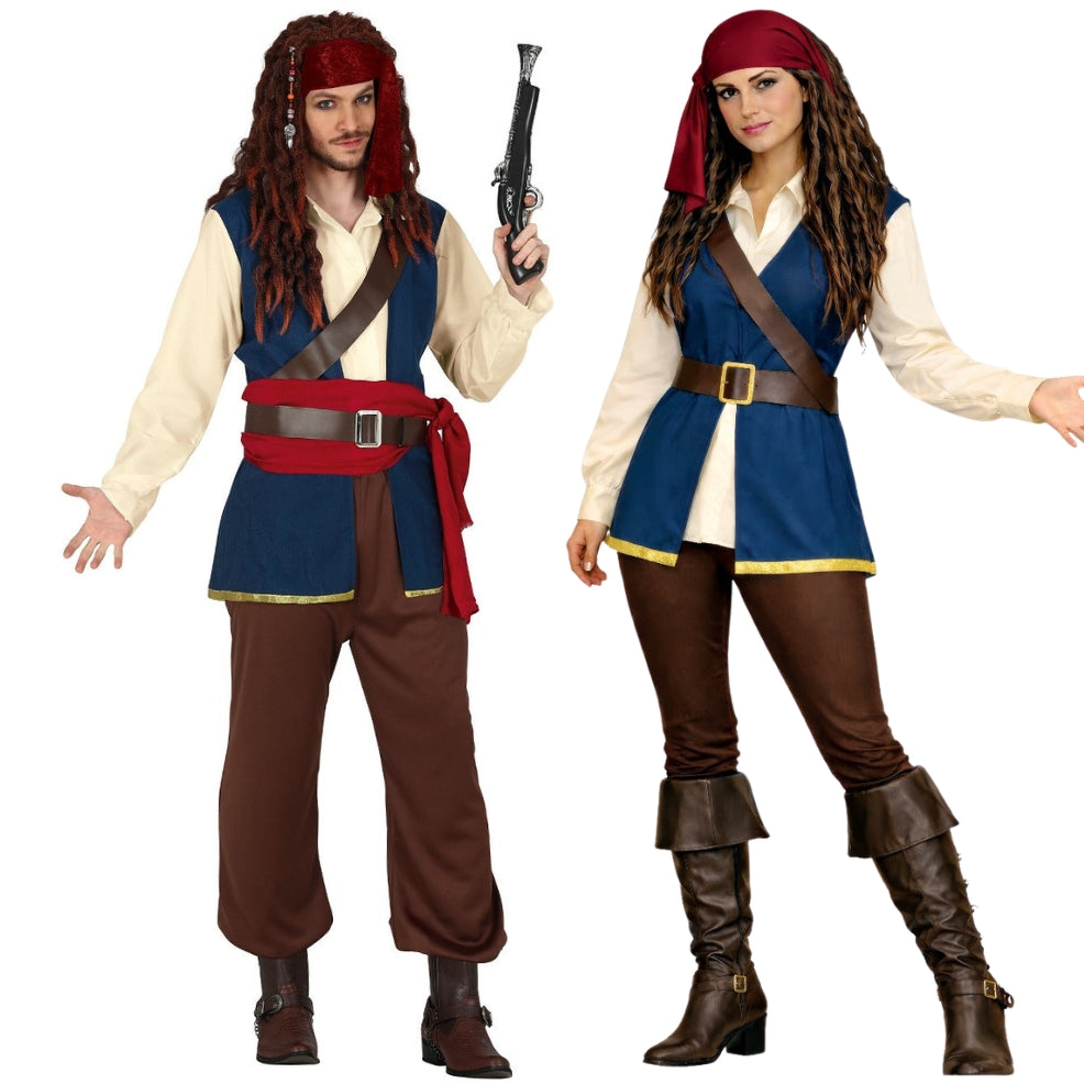 Costumi di coppia da Pirati Sparrow