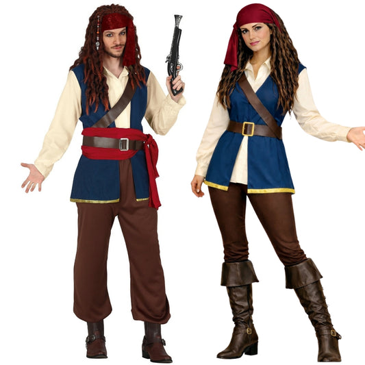 Costumi di coppia da Pirati Sparrow