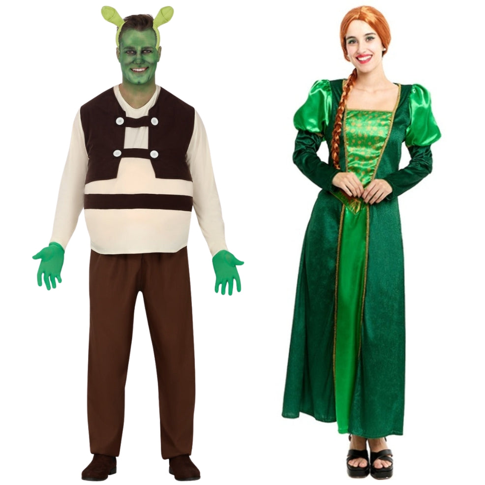Costumi di coppia da Shrek e Pincipessa Fiona