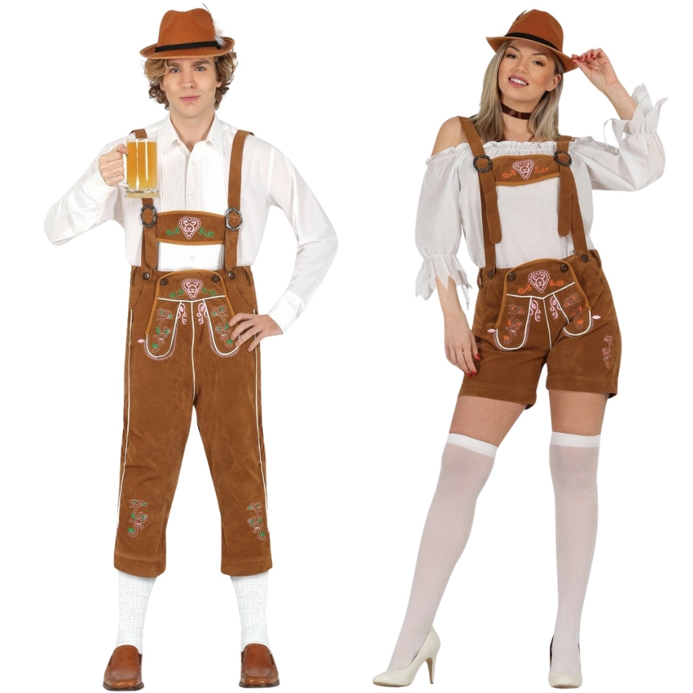 Costumi di coppia da Tirolesi Marroni