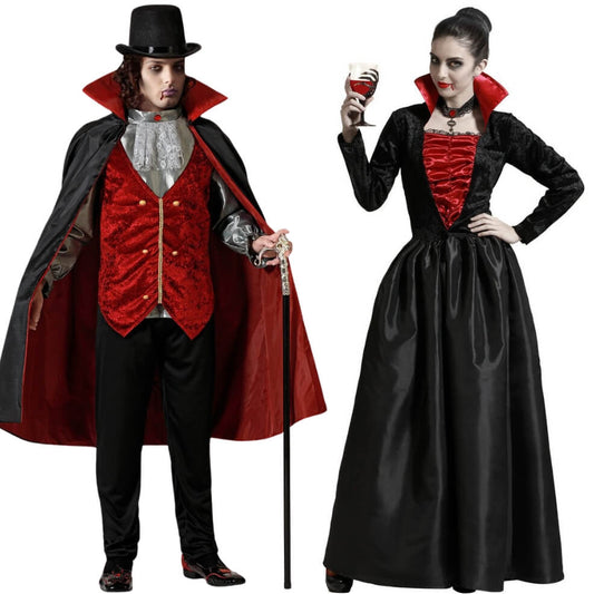 Costumi di coppia di vampiri sinistri