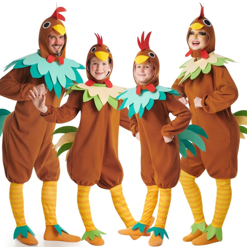 Costumi di gruppo da Galli e Galline marroni