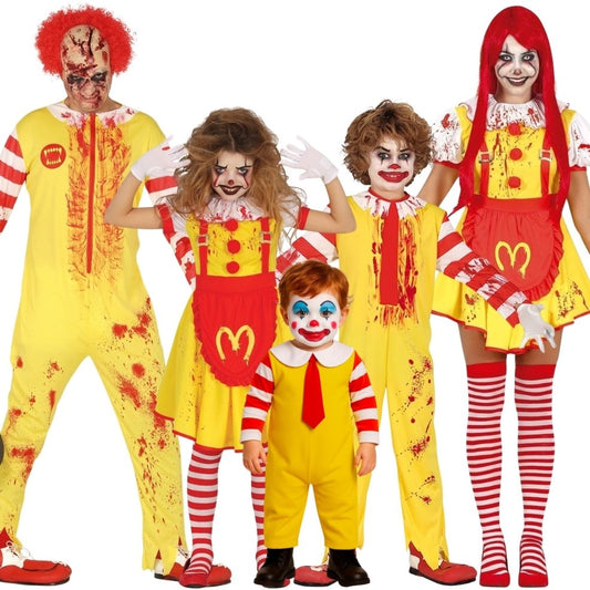 Costumi di gruppo da Pagliaccio Burger Sanguinario