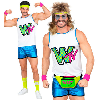 Costume da Aerobica Anni 80 per uomo