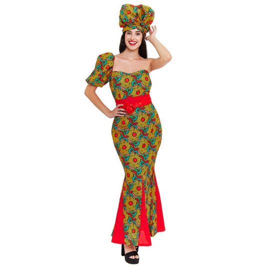 Costume da Africana turbante per donna
