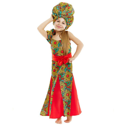 Costume da Africano Turbante per bambina