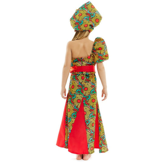 Costume da Africano Turbante per bambina