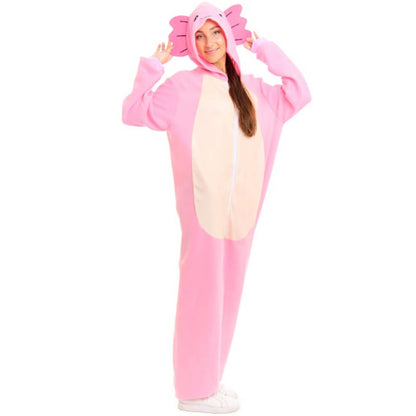 Costume da Axolotl rosa per adulti