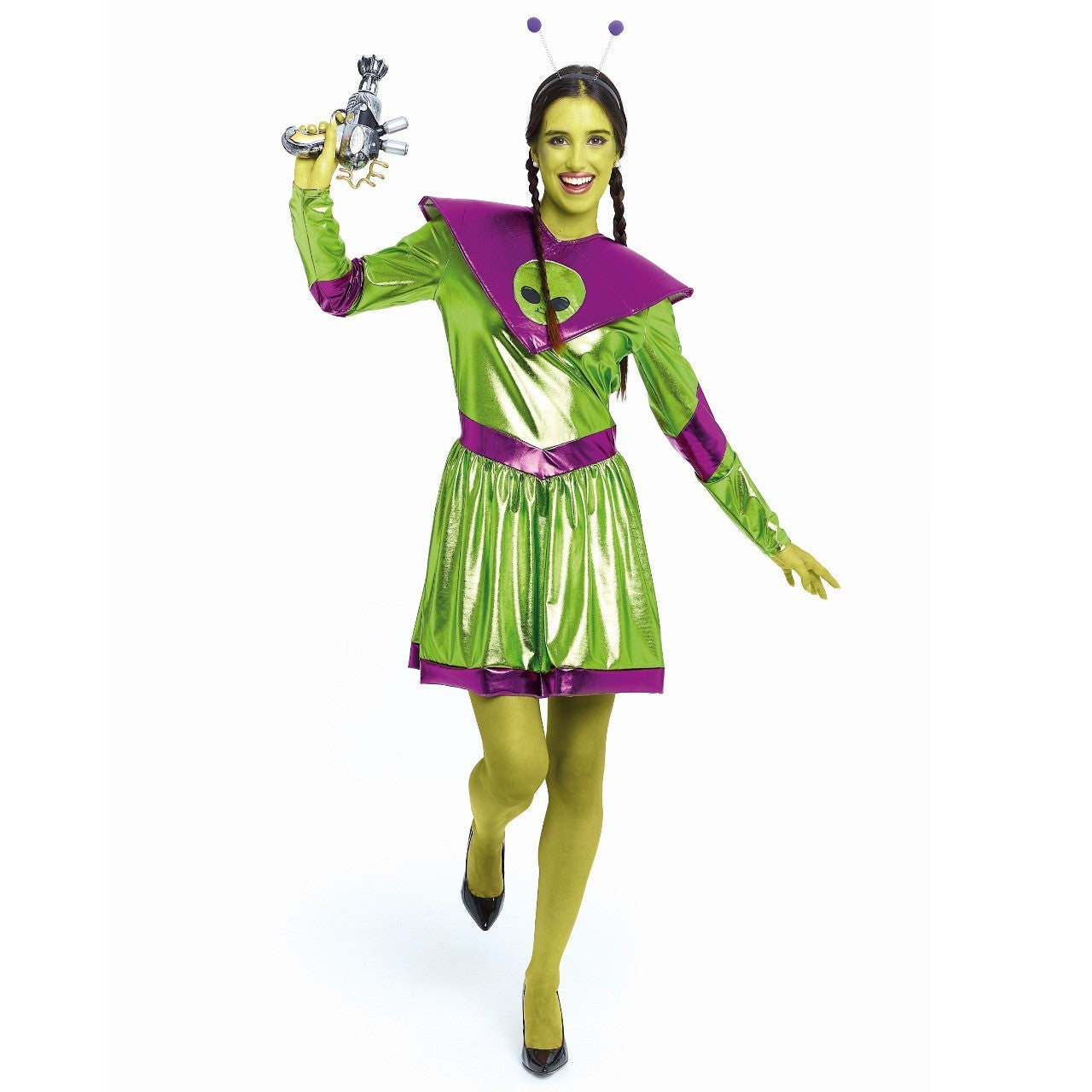 Costume da aliena verde per donna