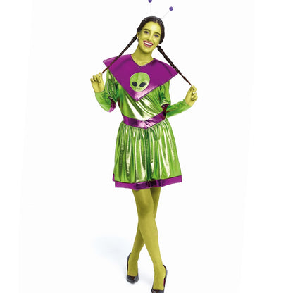 Costume da aliena verde per donna