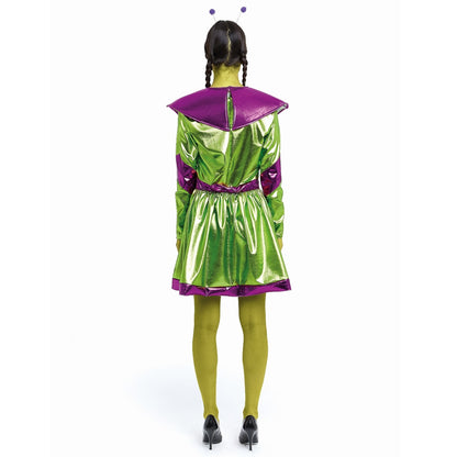 Costume da aliena verde per donna