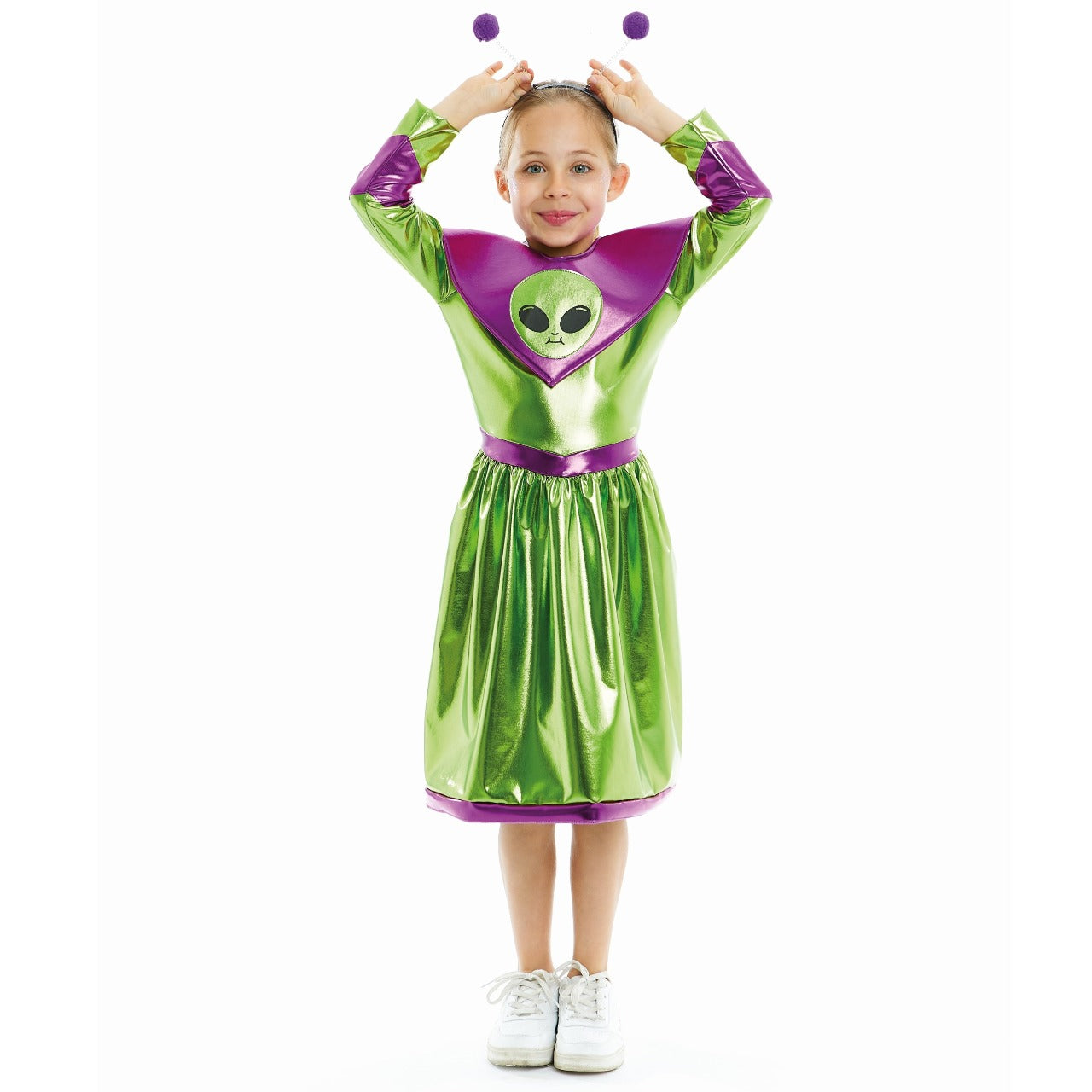 Costume da aliena verde per bambina