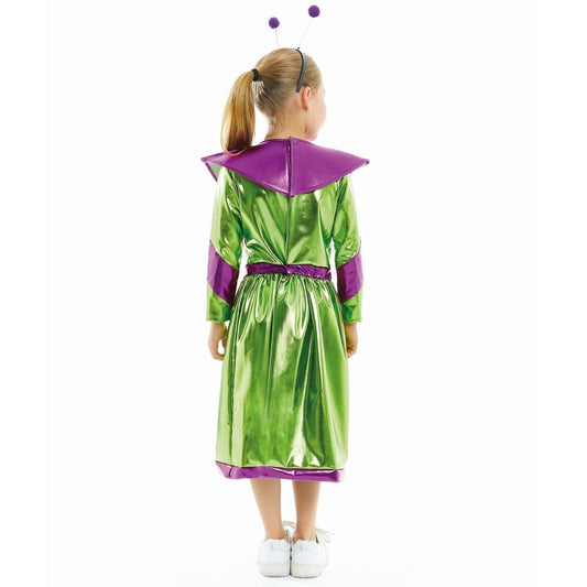 Costume da aliena verde per bambina