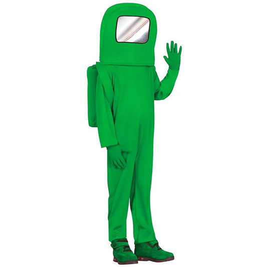 Costume Among Us Verde per bambini