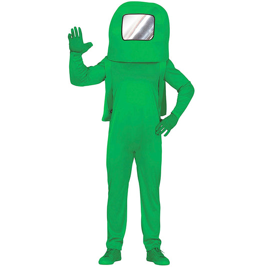 Among Us Costume Space Green per adulti