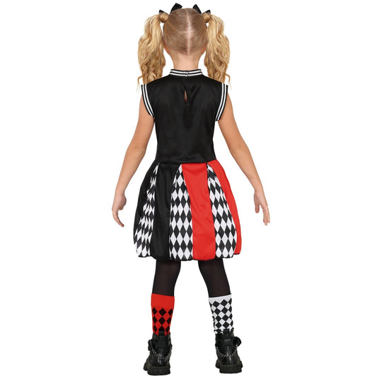Costume da Arlecchino Cheerleader per bambina