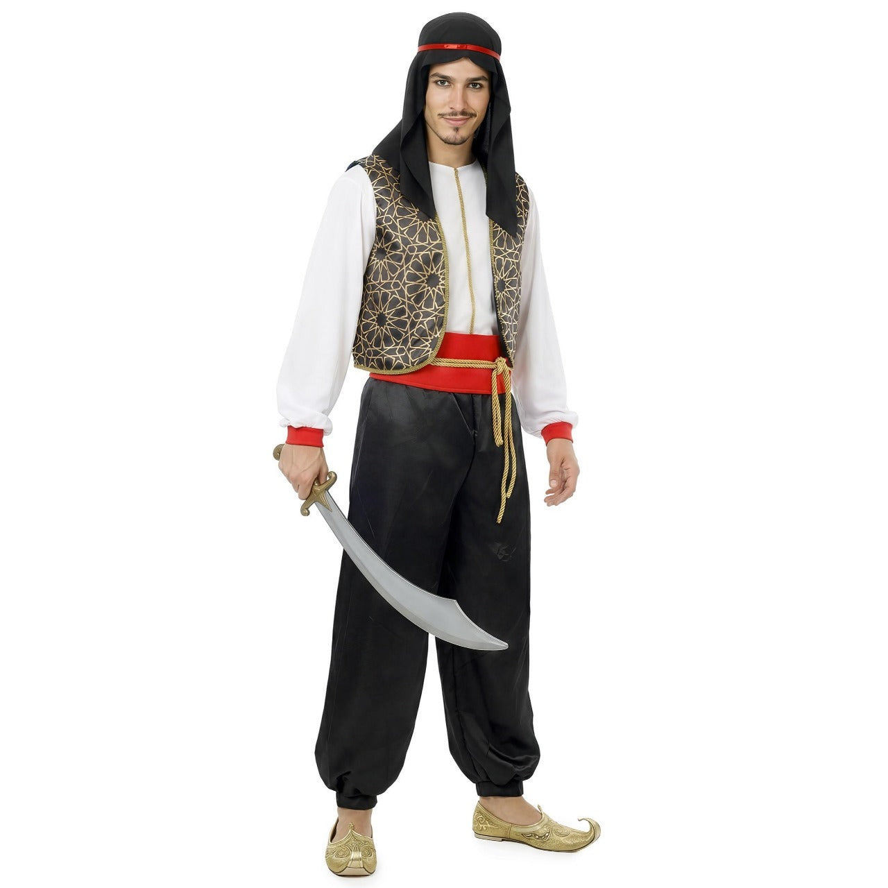 Costume da Arabo Beduino Stampato per uomo 