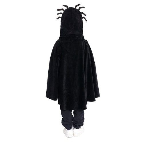 Costume Ragno Fosforescente Per Bambini 10-12 Anni | Tunica Nera Con Cappuccio FIESTAS GUIRCA | Per Halloween E Carnevale | Altezza 142-148 Cm