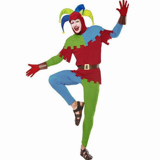 Costume da giullare arlecchino per uomo