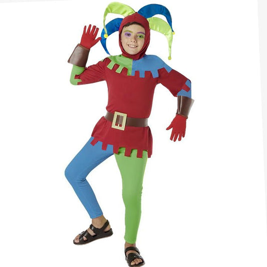 Costume da giullare arlecchino per bambino