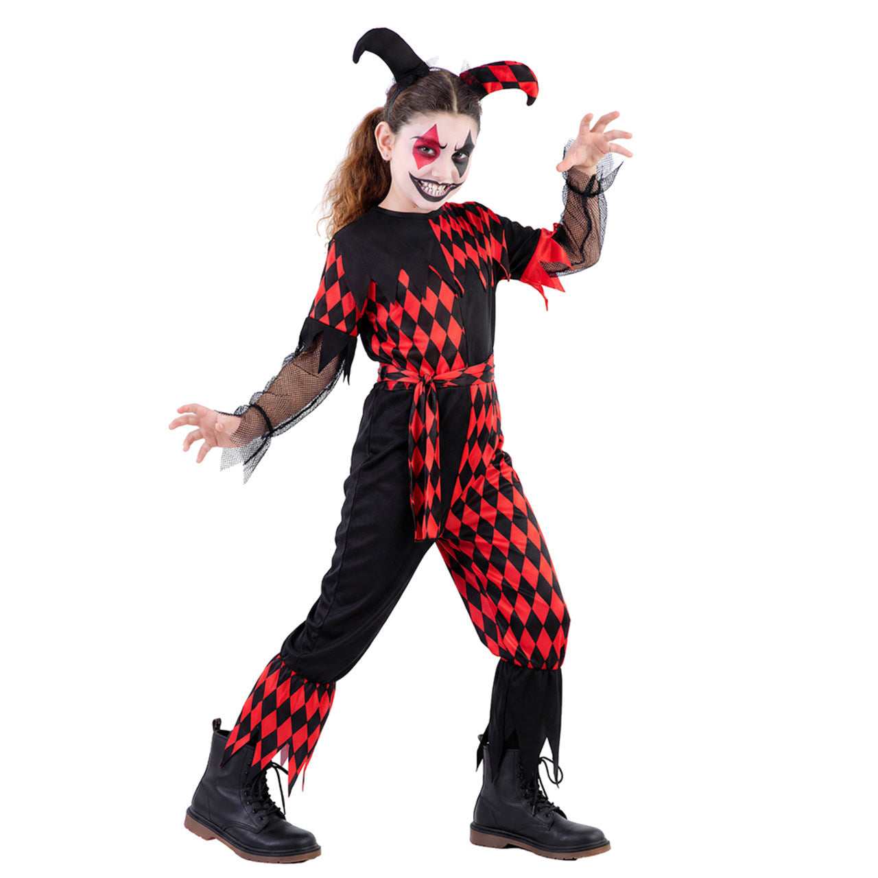 Costume da Arlecchino Malvagio per bambina