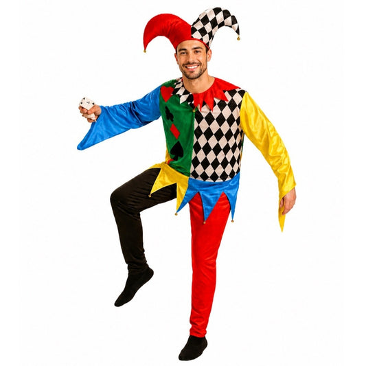 Costume da Arlecchino Poker adulto