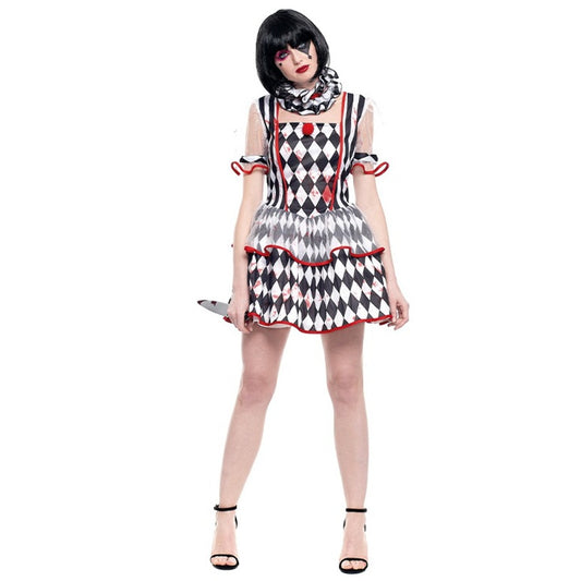 Costume da Arlecchino Sanguinario Rombi per donna