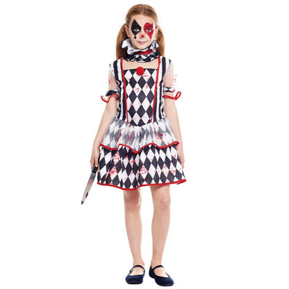 Costume da Arlecchino Sanguinario Rombi per bambina