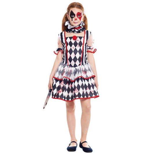 Costume da Arlecchino Sanguinario Rombi per bambina