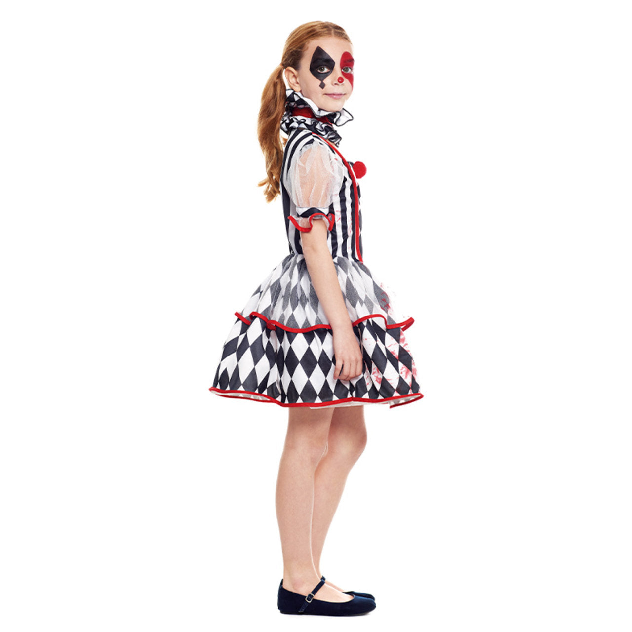 Costume da Arlecchino Sanguinario Rombi per bambina